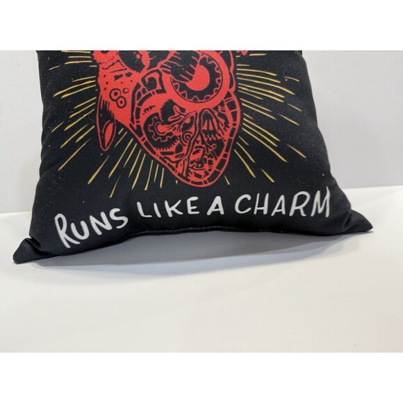 Original Body Rebuilt Engine Open Heart Surgery Throw Pillow - Picture 2 of 7